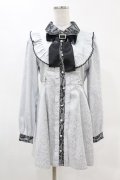Ank Rouge / ジャガードヨークワンピース M ブルー H-25-05-08-040-CA-OP-NS-ZH
