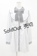 Ank Rouge / ジャガードヨークワンピース M ブルー H-25-05-08-040-CA-OP-NS-ZH