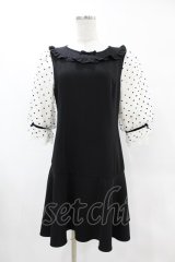 mille fille closet by LODISPOTTO / ドット切替ワンピース Free ブラック H-25-05-08-041-LO-OP-NS-ZH