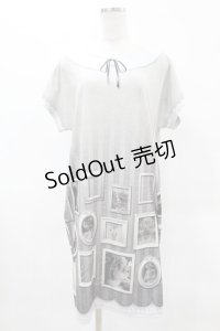 abilletage / FrameシリーズTシャツワンピース Free White frame H-25-05-08-042-GO-OP-NS-ZH