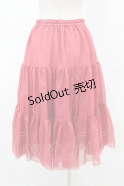 画像2: アトリエフク / フリルいっぱいパニエ 62cm丈 Free レッド H-25-05-08-045-EL-SK-NS-ZH
