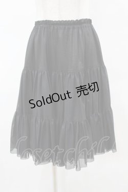 画像1: アトリエフク / フリルいっぱいパニエ 52cm丈 Free ブラック H-25-05-08-047-EL-SK-NS-ZH