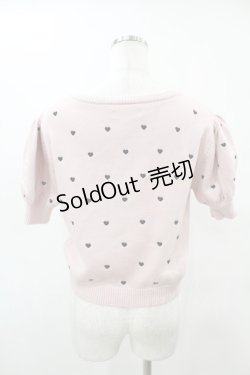 画像2: Princess Melody / アームウォーマー付きハート刺繍ニット Free ピンク H-25-05-08-053-EL-TO-NS-ZH