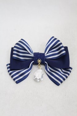 画像1: Enchantlic Enchantilly / ストライプブローチ  ブルー H-25-05-08-007-LO-ZA-NS-ZH