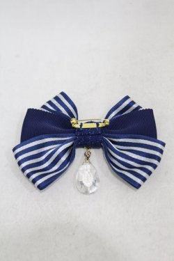 画像2: Enchantlic Enchantilly / ストライプブローチ  ブルー H-25-05-08-007-LO-ZA-NS-ZH