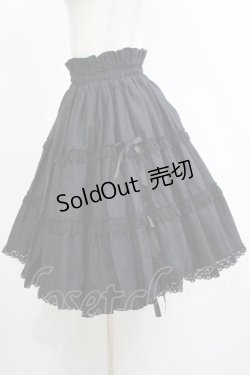 画像2: metamorphose / リボンティアードスカート  黒 H-25-05-08-1032-ME-SK-KB-ZH