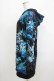 画像2: NieR Clothing / 総柄ZIPパーカー  黒×彼岸花青 H-25-05-08-1036-PU-TO-KB-ZH (2)