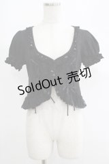 FRILL / パフスリーブボレロ  黒 H-25-05-08-1040-HN-TO-KB-ZH