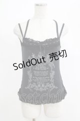 FRILL / プリントキャミソール  白 H-25-05-08-1048-HN-TO-KB-ZH