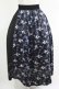 画像1: NieR Clothing / サイド切替アシメスカート  黒×和柄九尾 H-25-05-08-1005-PU-SK-KB-ZH (1)