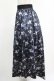 画像2: NieR Clothing / サイド切替アシメスカート  黒×和柄九尾 H-25-05-08-1005-PU-SK-KB-ZH (2)
