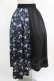 画像3: NieR Clothing / サイド切替アシメスカート  黒×和柄九尾 H-25-05-08-1005-PU-SK-KB-ZH (3)