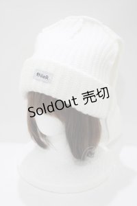 NieR Clothing / うさ耳ニットキャップ  白 H-25-05-08-1075-PU-AC-KB-ZT104