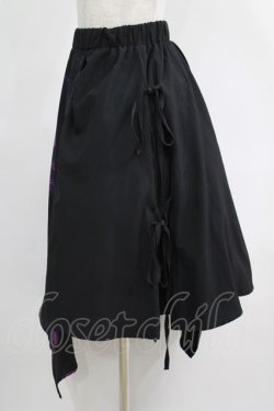 画像2: NieR Clothing / レイヤード風切替スカート  黒×紫 H-25-05-08-1007-PU-SK-KB-ZH
