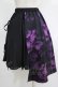 画像3: NieR Clothing / レイヤード風切替スカート  黒×紫 H-25-05-08-1007-PU-SK-KB-ZH (3)