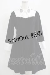 Drug Honey / ベロアワンピース  ブラック H-25-05-08-1010-PU-OP-NS-ZT104