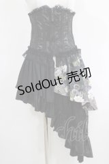 Qutie Frash / アシメオーバーコルセット  黒 H-25-05-08-1011-QU-ZA-KB-ZH