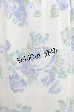 画像4: Jane Marple / ローズストラップドレス  ホワイト×ブルーローズ H-25-05-08-1001-JM-OP-KB-ZH