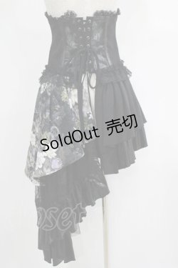 画像3: Qutie Frash / アシメオーバーコルセット  黒 H-25-05-08-1011-QU-ZA-KB-ZH
