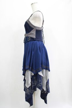 画像2: Ozz oneste / 薔薇刺繍ナポレオン2Wayビスチェ  ブルー H-25-05-08-1015-OO-TO-KB-ZH