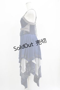 画像2: Ozz oneste / 薔薇刺繍ナポレオン2Wayビスチェ  ブルー H-25-05-08-1015-OO-TO-KB-ZH