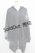NieR Clothing / プリントZIPパーカー  黒×和柄九尾 H-25-05-08-1017-PU-TO-KB-ZH