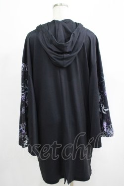 画像3: NieR Clothing / プリントZIPパーカー  黒×和柄九尾 H-25-05-08-1017-PU-TO-KB-ZH