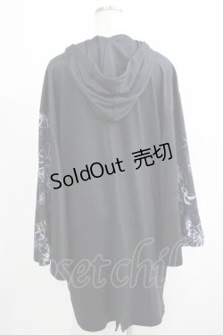 画像3: NieR Clothing / プリントZIPパーカー  黒×和柄九尾 H-25-05-08-1017-PU-TO-KB-ZH