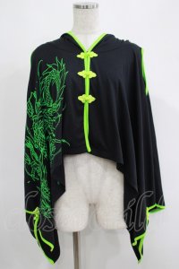 Qutie Frash / チャイナポンチョ  ネオングリーン H-25-05-08-1019-QU-JA-KB-ZH