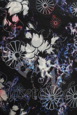 画像4: NieR Clothing / プリント切替ZIPブラウス  黒ロゴ×和柄九尾 H-25-05-08-1020-PU-BL-KB-ZH
