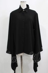 Princess Chronicles / 漆黒の振り袖ブラウス L ブラック H-25-05-08-1026-PU-BL-KB-ZH