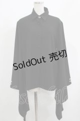 Princess Chronicles / 漆黒の振り袖ブラウス L ブラック H-25-05-08-1026-PU-BL-KB-ZH