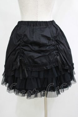 画像3: PEACE NOW / バッスルチュールスカート  黒 H-25-05-08-1029-PU-SK-KB-ZH