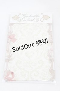 Enchantlic Enchantilly / Queen Cat〜秘密の書斎〜オーバーニーソックス  アイボリー H-25-05-08-010-LO-ZA-NS-ZH