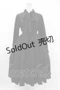 Physical Drop / スタンドカラーレトロワンピース Free ブラック H-25-05-08-021-LO-OP-NS-ZH