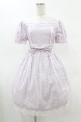 BABY,THE STARS SHINE BRIGHT / Innocent Ribbon Lace オードリーワンピース Free ラベンダー H-25-05-08-022-BA-OP-NS-ZH