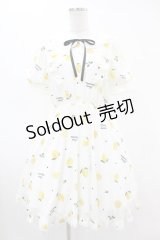 Honey Cinnamon / レモンプリントワンピース Free オフ H-25-05-08-027-LO-OP-NS-ZH
