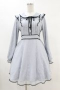 Honey Cinnamon / 総レースフリルワンピース Free サックス H-25-05-08-029-LO-OP-NS-ZH