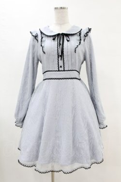 画像1: Honey Cinnamon / 総レースフリルワンピース Free サックス H-25-05-08-029-LO-OP-NS-ZH