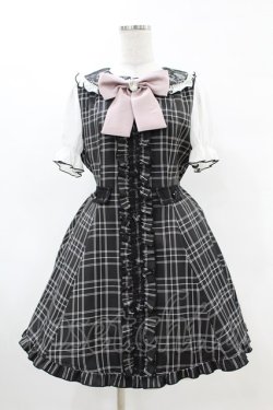 画像1: Ank Rouge / フリルリボンワンピース M ブラック H-25-05-08-030-CA-OP-NS-ZH
