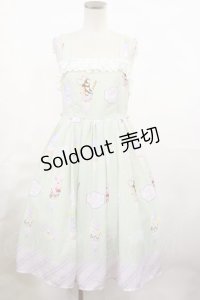 axes femme kawaii / アイス柄ジャンパースカート M ミント H-25-05-09-001-AX-OP-NS-ZH