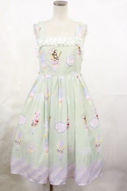 画像1: axes femme kawaii / アイス柄ジャンパースカート M ミント H-25-05-09-001-AX-OP-NS-ZH