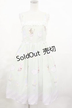 画像1: axes femme kawaii / アイス柄ジャンパースカート M ミント H-25-05-09-001-AX-OP-NS-ZH