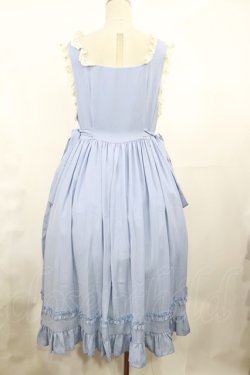 画像2: Snowdrop to Saint Maria（海外ロリータブランド） / 刺繍ジャンパースカート L サックス H-25-05-09-004-LO-OP-NS-ZH