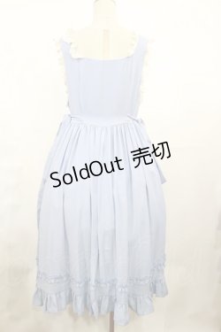 画像2: Snowdrop to Saint Maria（海外ロリータブランド） / 刺繍ジャンパースカート L サックス H-25-05-09-004-LO-OP-NS-ZH