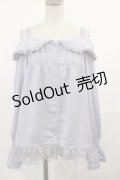axes femme POETIQUE / オフショルブラウス M ブルー H-25-05-09-034-AX-BL-NS-ZH