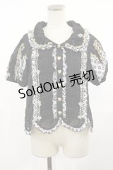 Snowdrop to Saint Maria（海外ロリータブランド） / フリルブラウス L ブラック H-25-05-09-035-LO-BL-NS-ZH