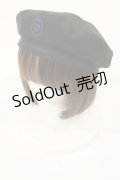 Amavel / Fantasic School ベレー帽  ブラック H-25-05-09-038-CA-AC-NS-ZH