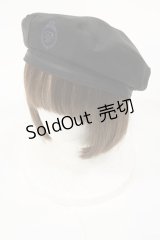 Amavel / Fantasic School ベレー帽  ブラック H-25-05-09-038-CA-AC-NS-ZH