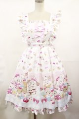 axes femme kawaii / ダイナーカフェジャンパースカート M オフ H-25-05-09-007-AX-OP-NS-ZH